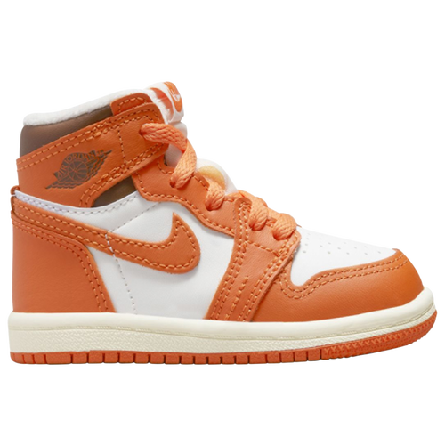 

Girls Jordan Jordan Retro 1 High OG - Girls' Toddler Basketball Shoe White/Orange Size 09.0