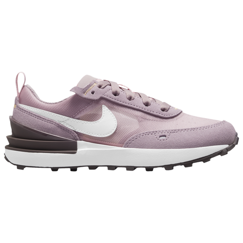 

Girls Preschool Nike Nike Waffle One - Girls' Preschool Running Shoe Pink Glaze/Purple/White Size 03.0