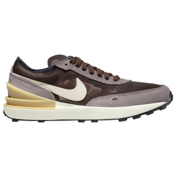 Boys' Grade School - Nike Waffle One - Brown/White/Tan