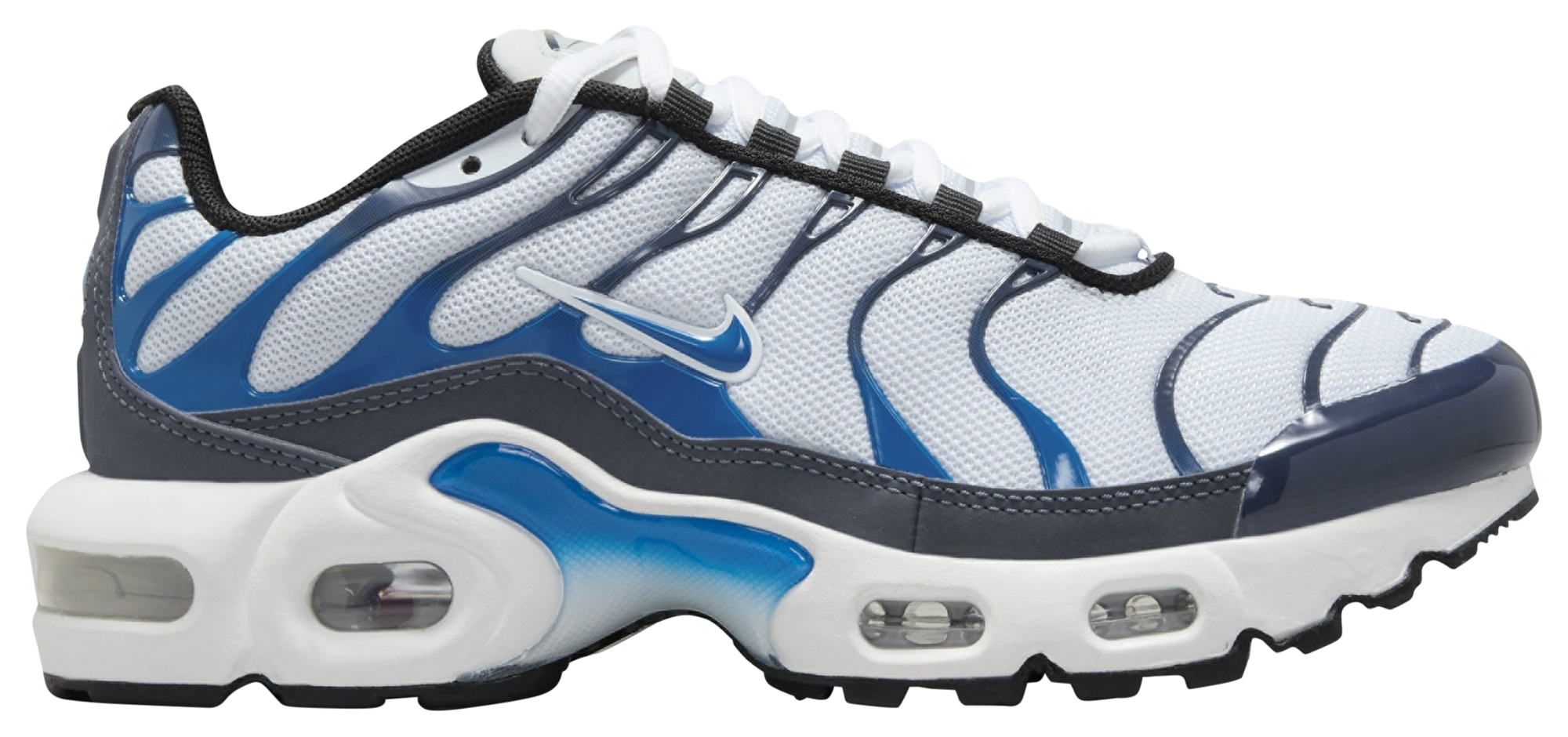 Nike Air Max Plus Thunder Blue/Football Grey/White/Photo Blue Grade  School Boys' Shoe