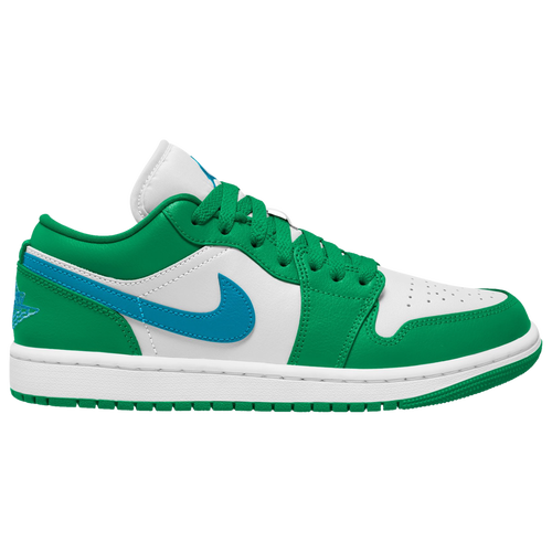 

Jordan Womens Jordan AJ 1 Low - Womens Basketball Shoes Lucky Green/Aquatone/White Size 6.0