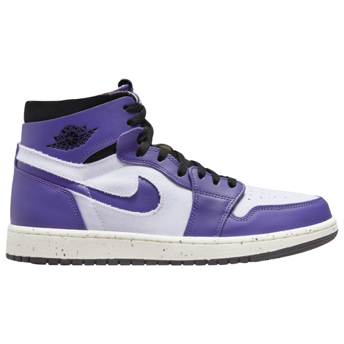 Shop Jordan Mens  Aj 1 Zoom Air Cmft In Purple/black/white