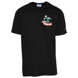 Men's - Champion Santa Snowboard T-Shirt - Black/Red