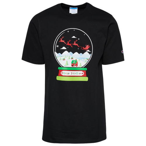 Champion Mens  Snow Globe T-shirt In Black/multi