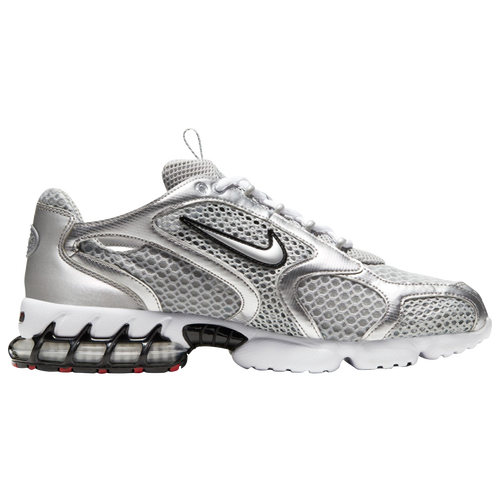 Shop Nike Mens  Air Zoom Spiridon Cage 2 Trk3 In Metallic Silver/light Smoke