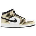 Jordan AJ 1 Mid SE - Jordan White/Metallic Gold Black
