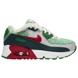 Boys' Preschool - Nike Air Max 90 - White/University Red/Dark Atomic Teal