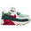 Nike Air Max 90 - Girls' Infant White/University Red/Dark Atomic Teal