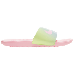 Boys' Preschool - Nike Kawa Slides - White/Pink/Blue