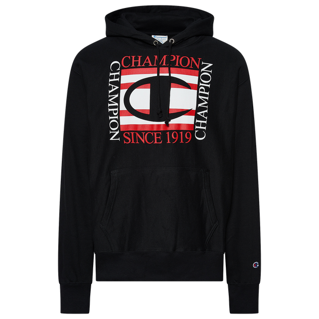 Champion Square Logo Pullover Hoodie - Men's