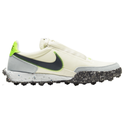 Women's - Nike Waffle Racer Crater - White/Volt