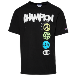 Men's - Champion Spray Paint T-Shirt - Black/White