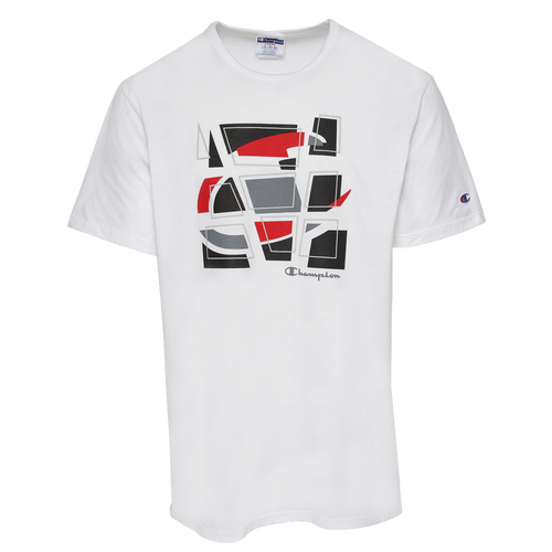 

Champion Mens Champion C Blocked T-Shirt - Mens White/Red/Black Size XXL