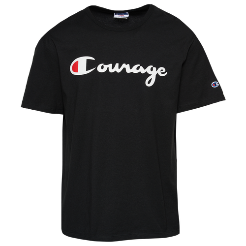 

Champion Mens Champion Courage T-Shirt - Mens Black/White Size L