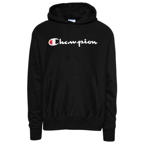 

Champion Mens Champion Champion Hoodie - Mens Black/White Size XL