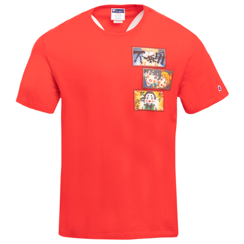 

Champion Mens Champion DS Red Lt District T-Shirt - Mens Red/Multi Size S