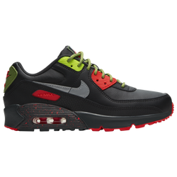 Girls' Grade School - Nike Air Max 90 - Black/Metallic Silver/Dark Smoke Grey