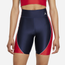 Jordan Essential Bike Shorts - Women's Midnight Navy/University Red