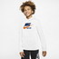 Nike NYC Club Pullover Hoodie - Boys' Grade School White/Navy