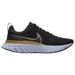 Women's - Nike React Infinity Run Flyknit 2 - Black/Metallic Gold/Ghost