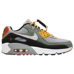 Boys' Grade School - Nike Air Max 90  - Spiral Sage/White/Black