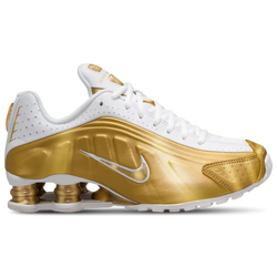 Girls' Grade School - Nike Shox R4 - Black/Gold
