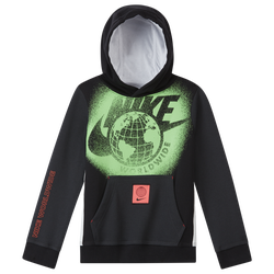 Boys' Grade School - Nike NSW Club PO WW Hoodie - Black/Red