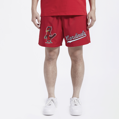 

Pro Standard Mens Pro Standard St. Louis Cardinals Dbl Logo Woven Short - Mens Red/Red Size XXL