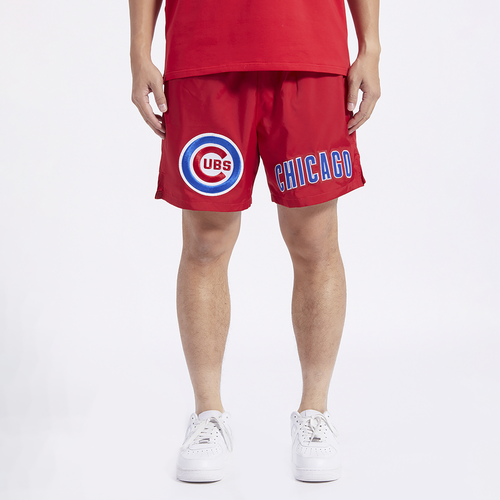 

Pro Standard Mens Pro Standard Chicago Cubs Dbl Logo Woven Short - Mens Red/Red Size XXL