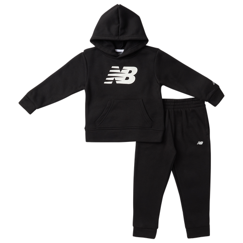 

Boys New Balance New Balance Logo Fleece Hoodie Jogger Set - Boys' Toddler Black/Black Size 3T
