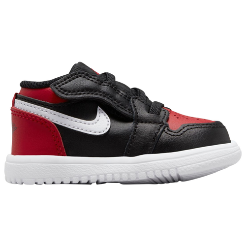 

Boys Jordan Jordan AJ 1 Low SE - Boys' Toddler Shoe Black/Gym Red/White Size 04.0