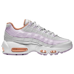 Boys' Grade School - Nike Air Max 95 - White/Purple/Pink