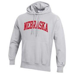 Men's - Champion NCAA Reverse Weave Wordmark Hoodie - Silver Gray