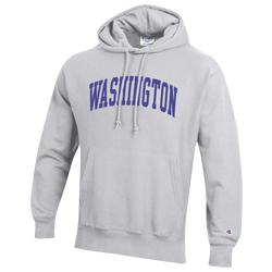 Men's - Champion NCAA Reverse Weave Wordmark Hoodie - Silver Gray