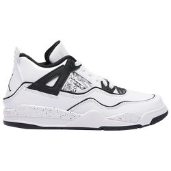 Boys' Preschool - Jordan Retro 4 - White/Black/Volt