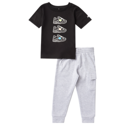 Boys' Toddler - New Balance Graphic T-Shirt Fleece Pants Set - Black/Grey