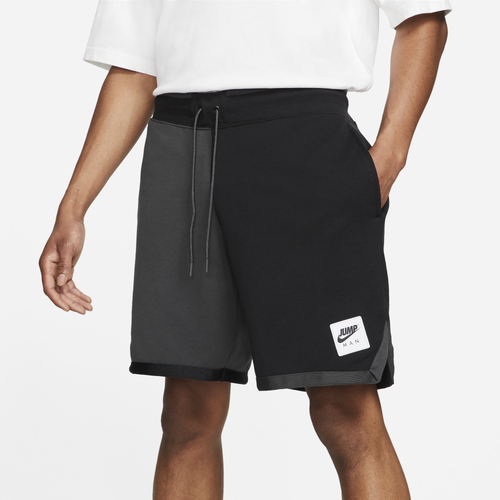 

Jordan Mens Jordan Jumpman Classic Fleece Shorts - Mens Black/Dk Smoke Gray Size S