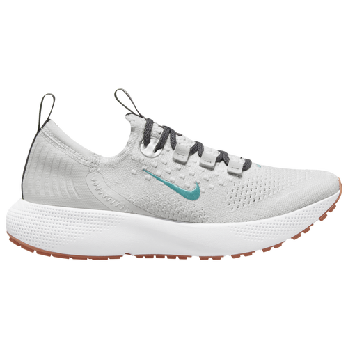 

Nike Womens Nike React Escape Run Flyknit - Womens Running Shoes Platinum Tint/Washed Teal/White Size 9.5