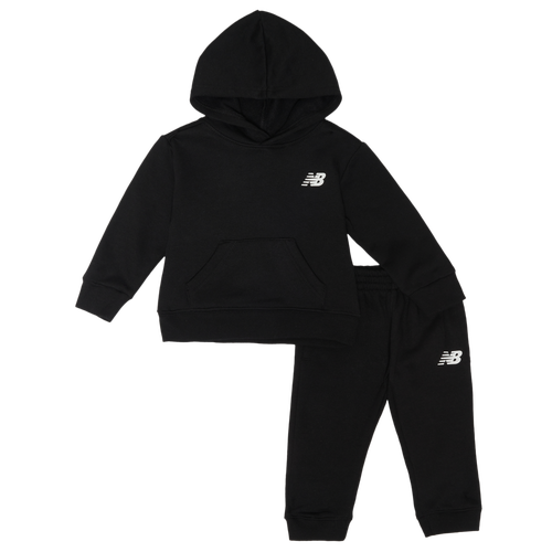 New Balance Kids' Boys Infant   Fleece Set In Black/white