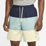 Nike Club Essentials Novelty Shorts - Men's Wheat/Green/Navy