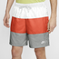 Nike Club Essentials Novelty Shorts - Men's White/Orange/Grey