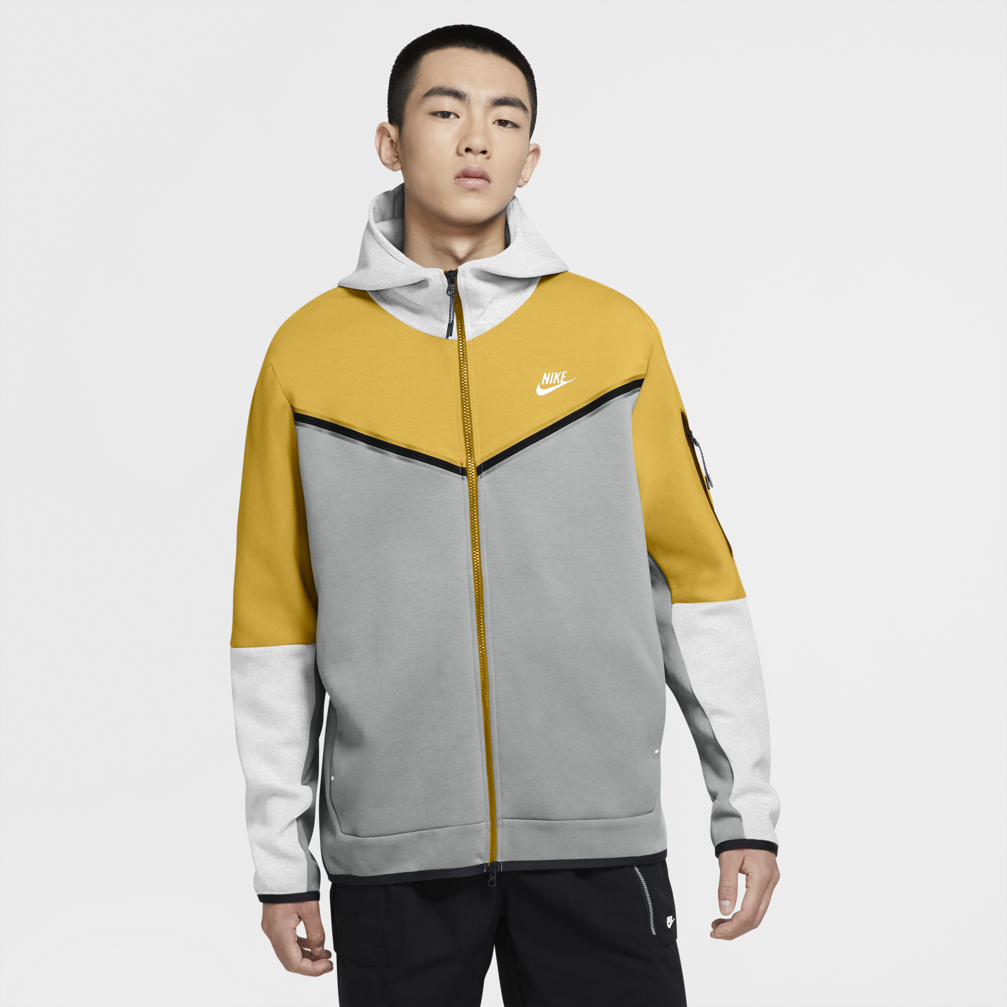 yellow nike fleece