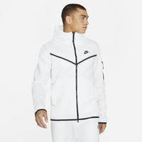 Men's - Nike Tech Fleece Full-Zip Hoodie - White/Black
