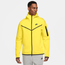Nike Tech Fleece Full-Zip Hoodie - Men's Yellow Strike/Black