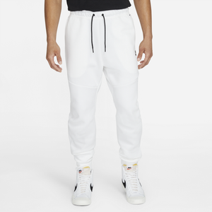 white nike tech joggers