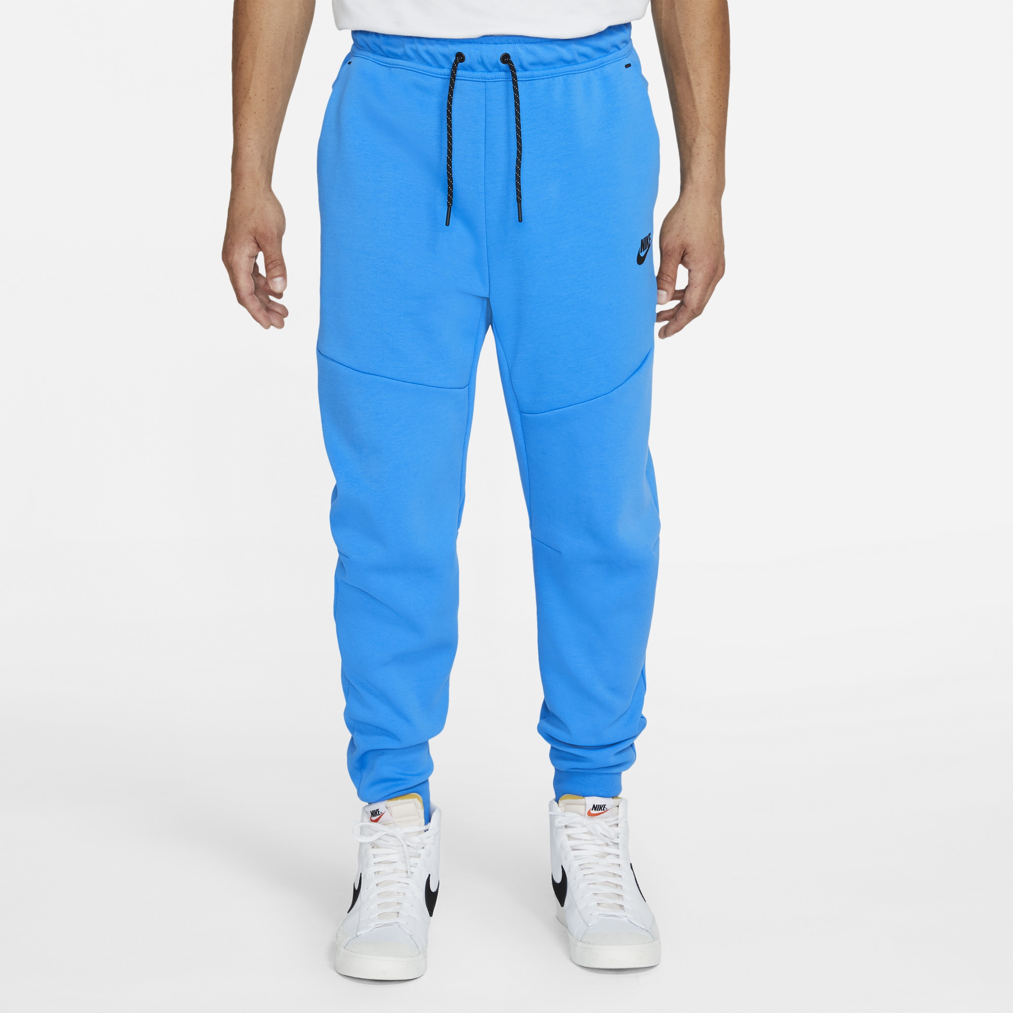 nike tech fleece pants light blue