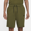 Nike Tech Fleece Shorts - Men's Olive /Black