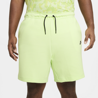 Men's - Nike Tech Fleece Shorts - Light Liquid Lime/Black