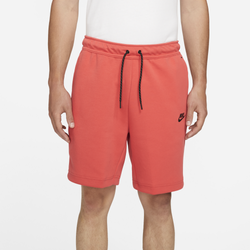 Men's - Nike Tech Fleece Shorts - Orange/Black