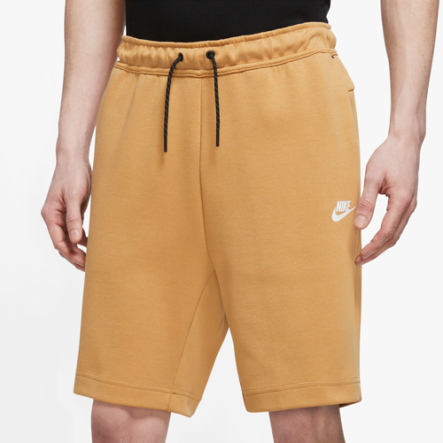 

Nike Mens Nike Tech Fleece Shorts - Mens Gold/Beige Size S